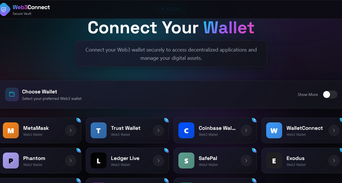 Wallet connect phising site - Wallet Keyphrase grabber